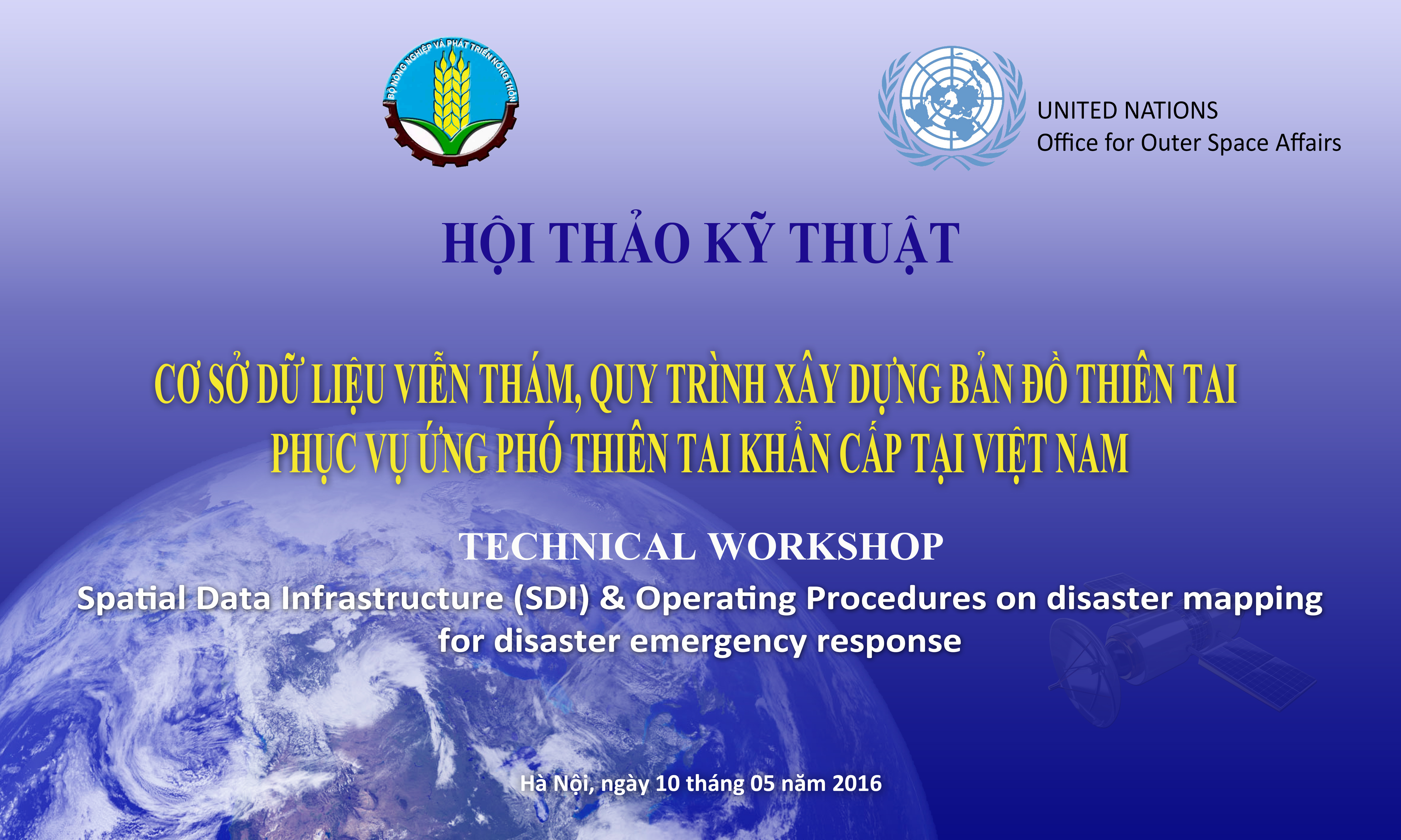 Tài liệu Hội thảo UNSPIDER 2016 Tháng 05/2016
